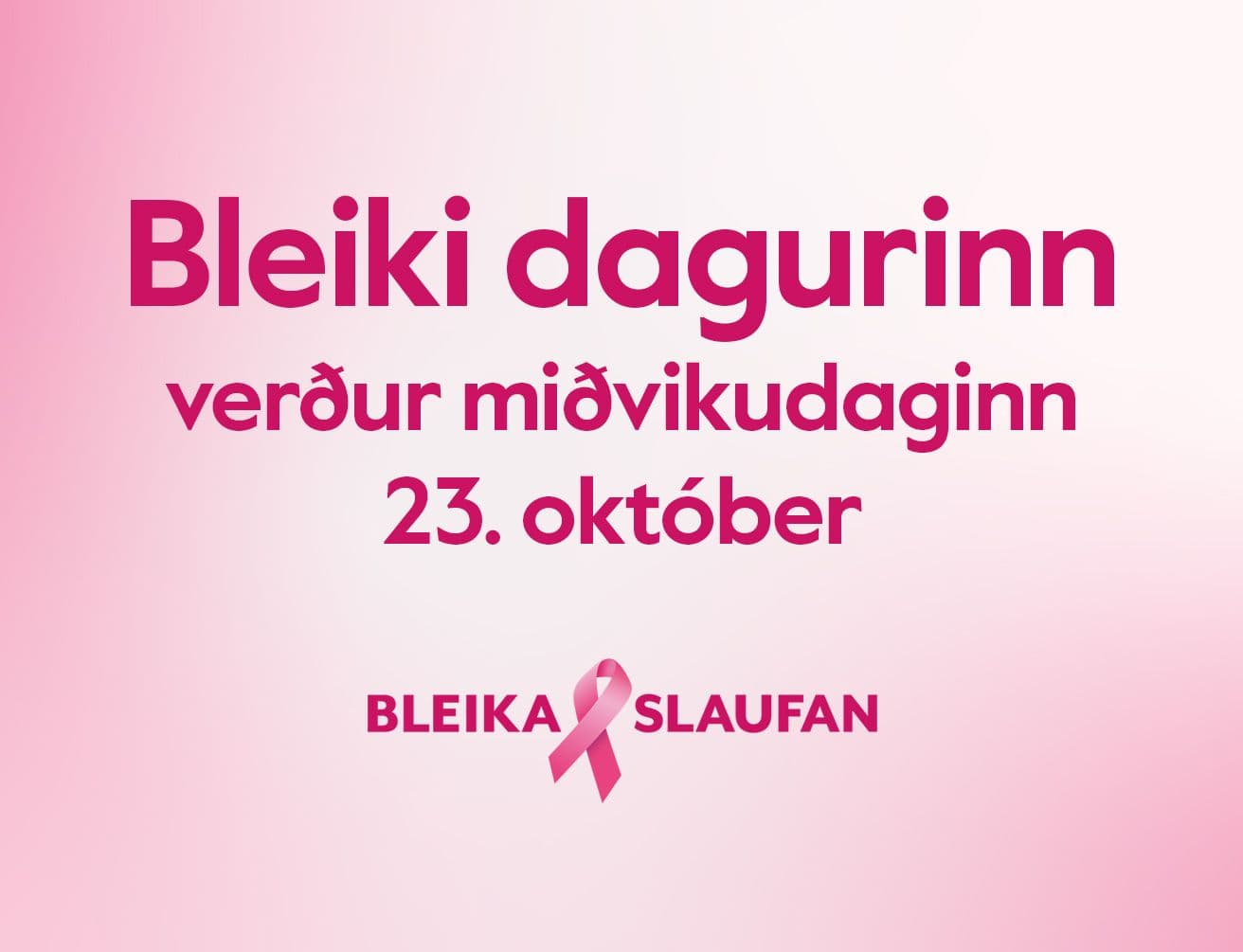 Bleiki dagurinn 