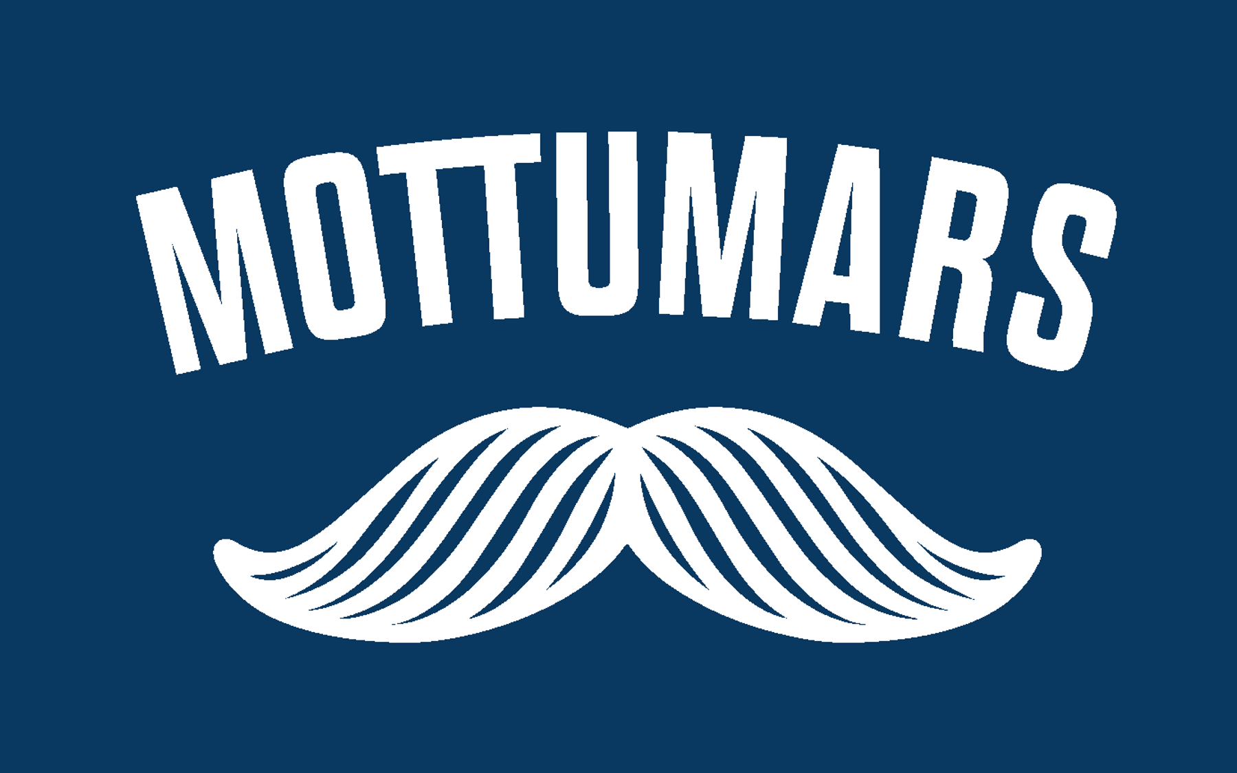 Mottumarslógó-blár grunnur